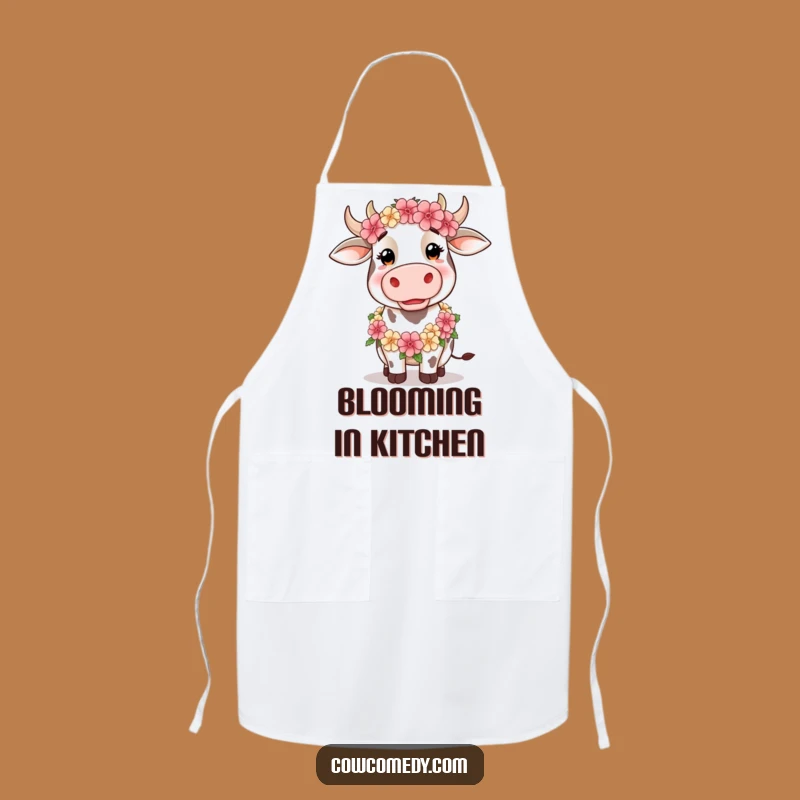 Funny Silly Cow Apron: Cook with Flair, Hilarious Gift for Gardeners