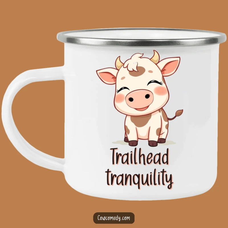 Funny Breezy Cow Camping Mug - Relaxing Outdoor Drinkware Gift