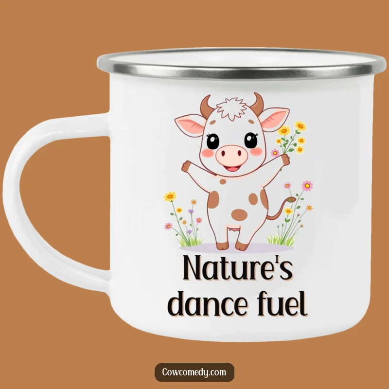 Funny Dancing Cow Camping Mug: Happy Trails, Awesome Funny Gift