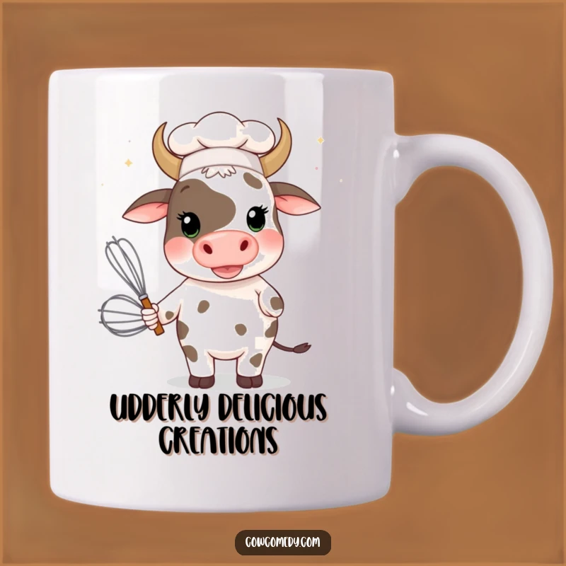 Funny Chef Cow Mug: A Whimsical Culinary Creation, Perfect Funny Gift Idea