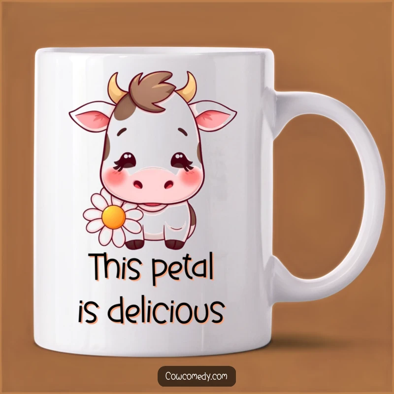 Funny Kawaii Cow Daisy Chew Mug: The Perfect Whimsical Gift for Cow Lovers