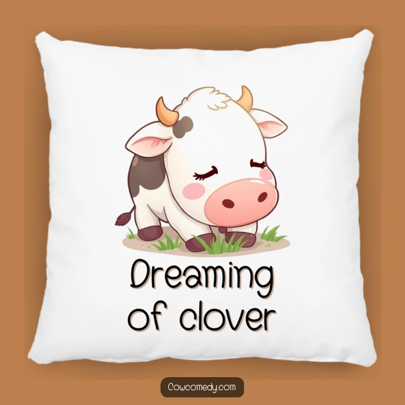 Funny Contented Cow Pillow: Cozy Calm, Perfect Funny Gift for Relaxation