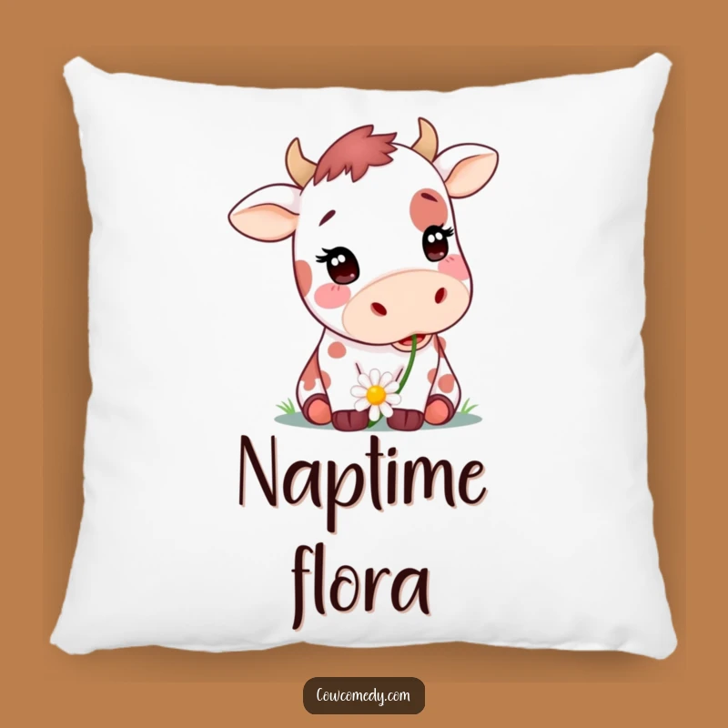 Funny Daisy Cow Pillow - Cute Spotted Cow Comfort Gift