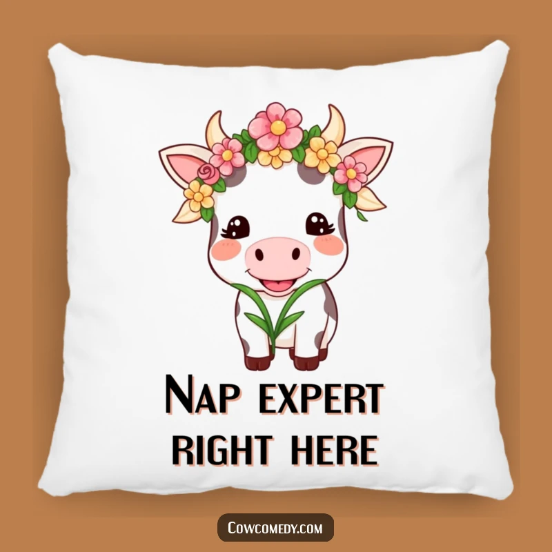 Funny Kawaii Cow Garland Pillow: Comfortable Smiling Chewing Grass Cow Cushion Gift!