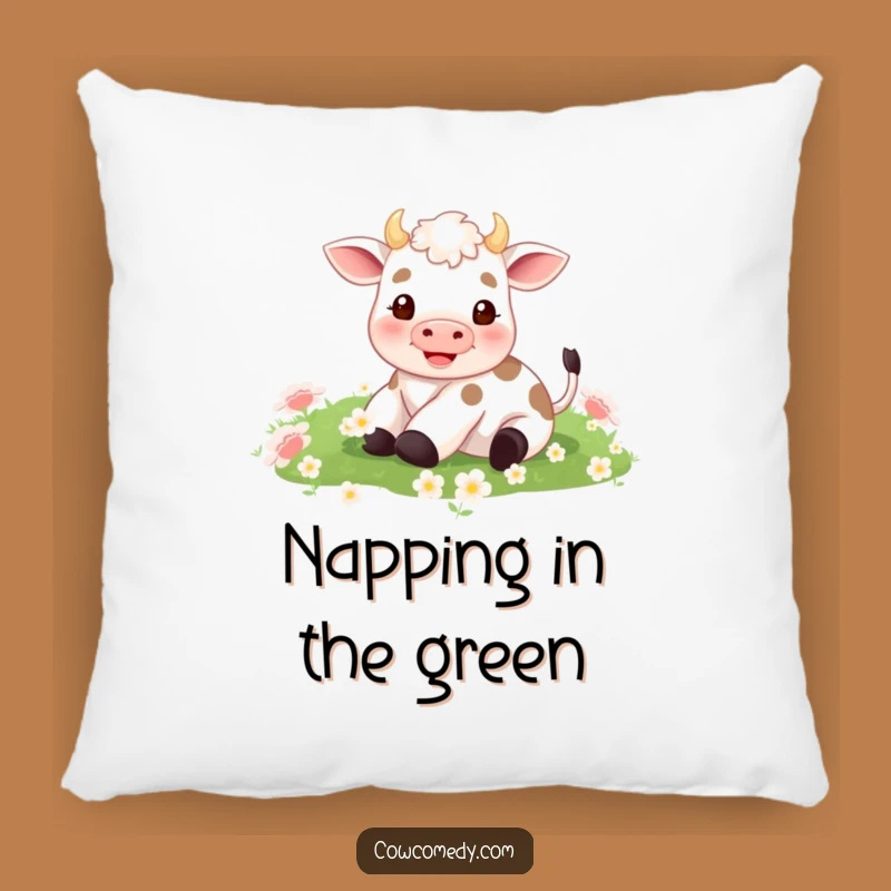 Funny Tiny Cow Pillow: Clover Rolling Comfort, Comfy Funny Gift