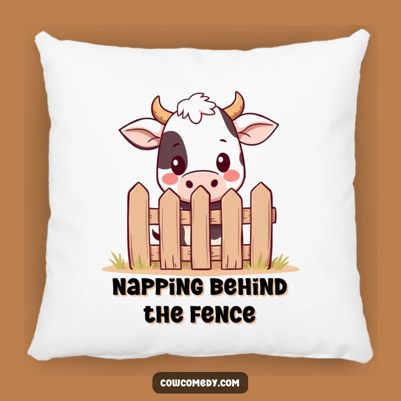 Funny Kawaii Cow Pillow - Cute Peekaboo Farm Throw Pillow Gift