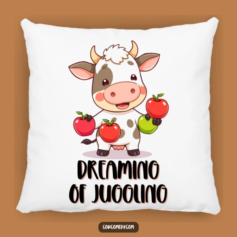 Soft Wobbly Juggling Cow Pillow - Funny Kawaii Cushion Gift