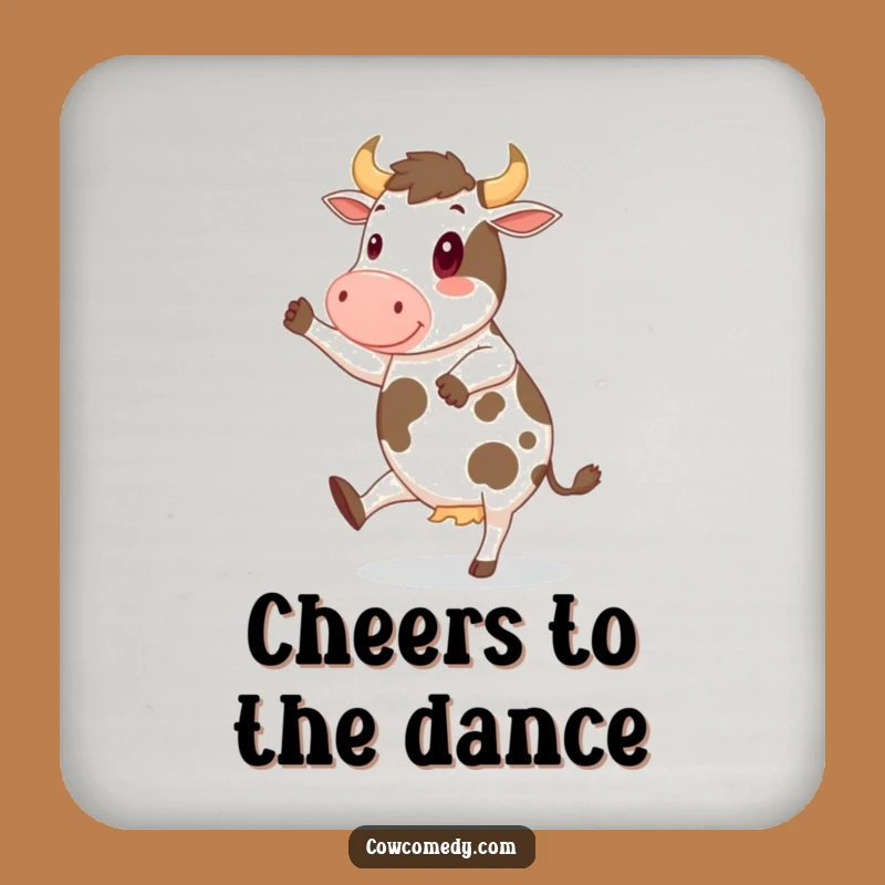 Funny Cheerful Cow Coaster: Dance Floor Protection, Hilarious Gift
