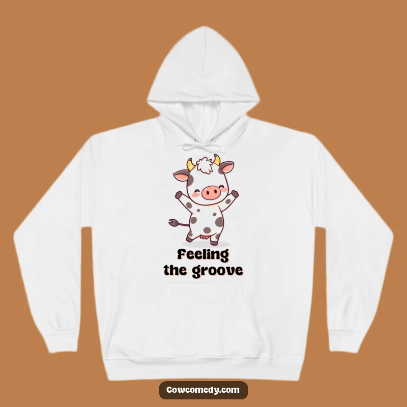 Cozy Funny Kawaii Cow Hoodie - Spotted Dancer Sweatshirt, Perfect Gift