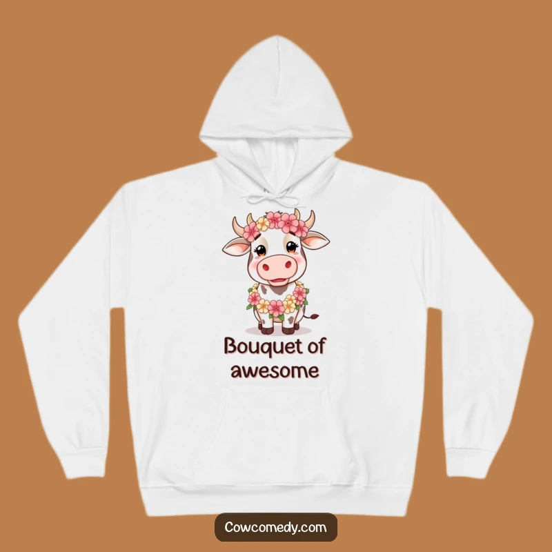 Funny Silly Cow Hoodie: Cozy Blooms, Perfect Funny Gift for Comfort