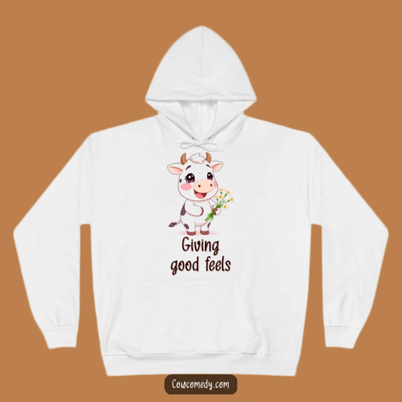 Cozy Funny Happy Cow Hoodie - Daisy Gifter Sweatshirt, Perfect Gift