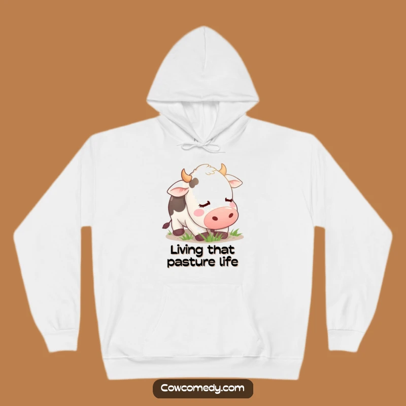 Funny Contented Cow Hoodie: Cozy Peace, Perfect Funny Gift for Cow Lovers