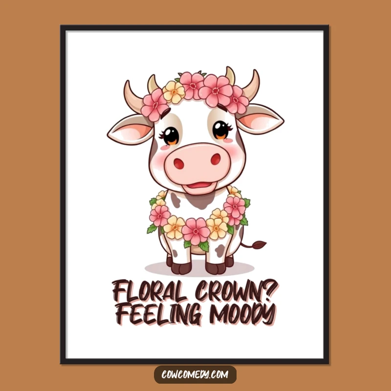 Free Printable Wall Art: Silly Cow Decor, Funny Downloadable Art for Whimsical Spaces