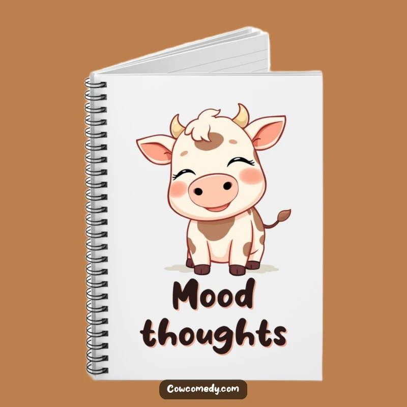 Funny Breezy Cow Notebook - Peaceful Journal Gift