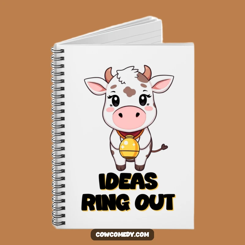 Funny Whimsical Cow Notebook: Jot Down Magic, Sparkle Funny Gift
