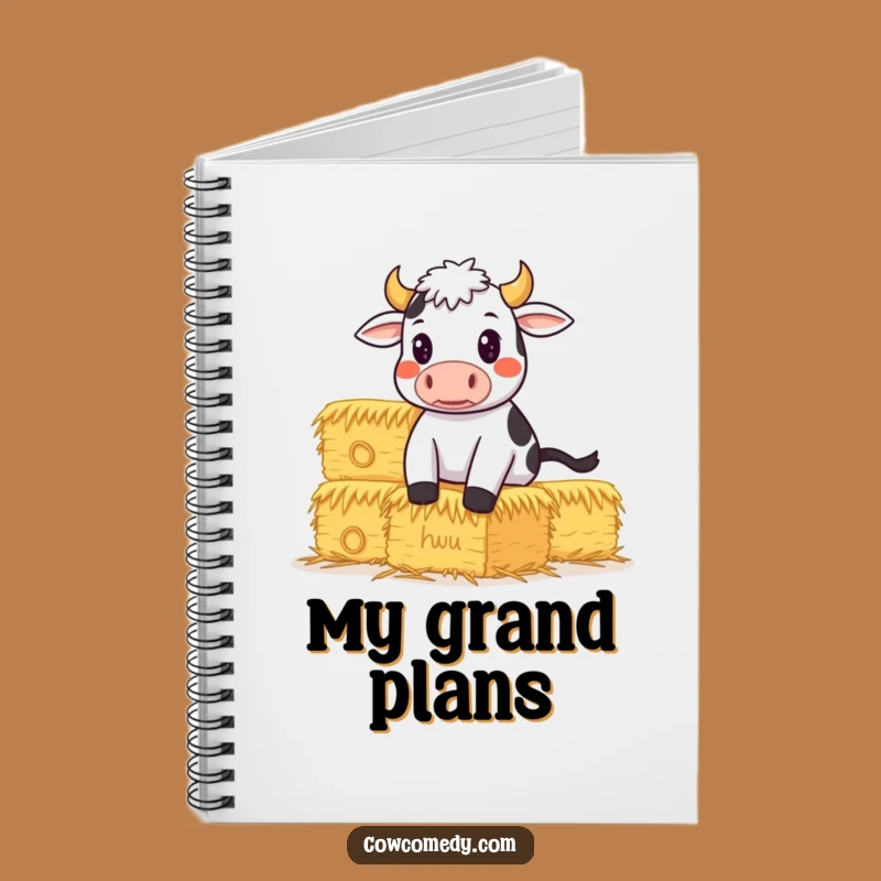Funny Determined Cow Notebook: Strategize Your Success, Hilarious Gift