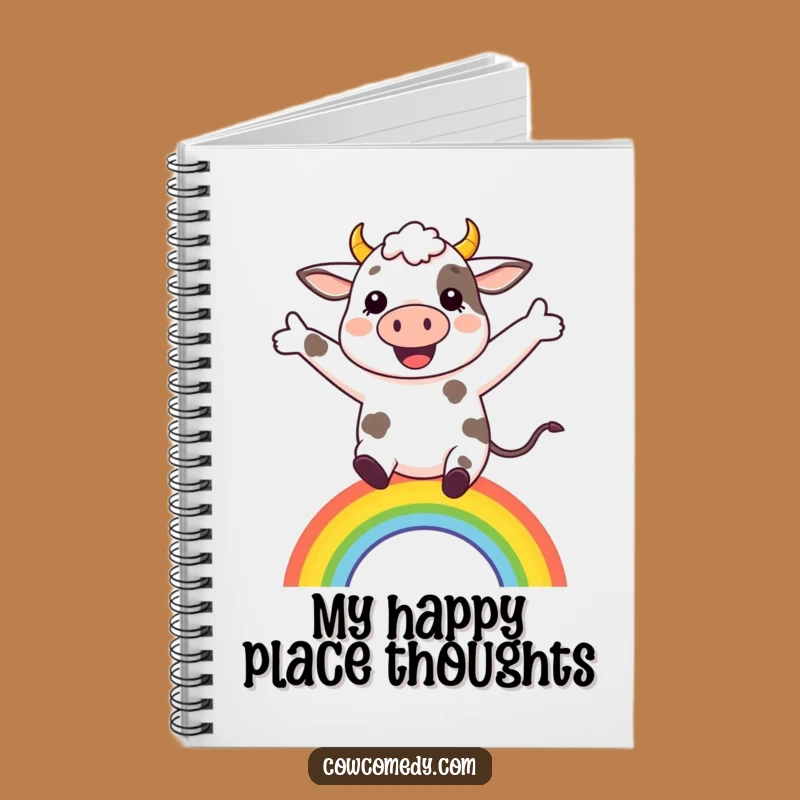 Funny Rainbow Cow Notebook: Jot Down Joyful Thoughts with this Cheerful Companion