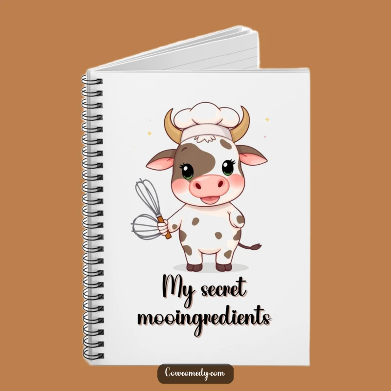 Funny Chef Cow Notebook: Jot Down Ideas with Culinary Comedy, Your Perfect Funny Gift