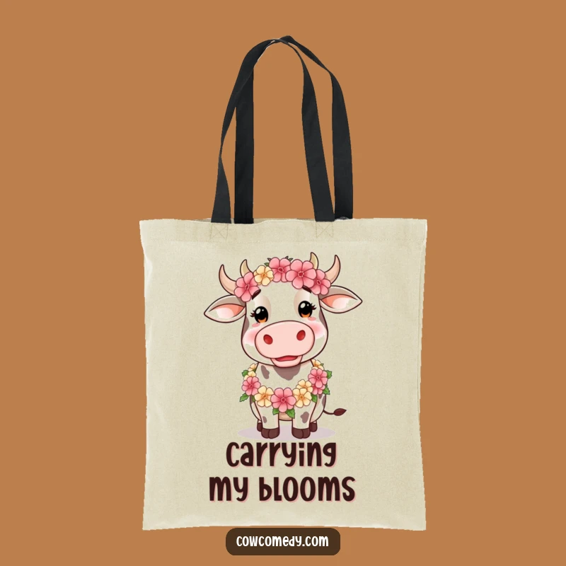 Funny Silly Cow Tote Bag: Carry Charm, Hilarious Gift for Style